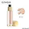 Fond de teint O Two 8 couleurs maquillage liquide correcteur blanchissant hydratant contrôle de l'huile soins du visage imperméables 230801 livraison directe Dh9Ao