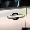 Andra interiörstillbehör Nytt för Prius 60 Series 2023 2024 ABS Black Carbonfiber Bakre dörrhandtag skålram triangel trim extern DH2VF