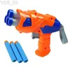 Gun Toys Doux EVA balle jouet pistolet pour enfants Dart costume enfants balle fléchettes jouet vue ensemble enfants jouets éducatifs pistolets couleur aléatoire YQ240307