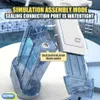 Arma brinquedos glock pistola de água elétrica automática rajadas pistola de água ao ar livre praia piscina de grande capacidade brinquedos de verão para crianças presentes yq240307
