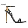 gold high Tomlies fordlies leather Woman naked Sandal black queen brand POP heeled Heels sandal SANDALS nappa padlock genuine sandals Luxury top designer pump