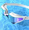 Lunettes de natation de compétition professionnelle, placage Anti-buée, pour course en plein air, étanche, Protection UV