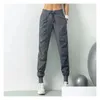 Pantaloni da yoga Ll Pantaloni da jogging da donna Pantaloni sportivi larghi Pantaloni da jogging sportivi da donna Fitness Corsa elasticizzata Piedi dimagranti Consegna a goccia Spo Dhn2J