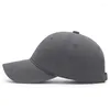 ボールキャップ野球帽子女性男性ユニセックスソリッドカラー調整可能なワイドブリムソフトトップカジュアルアウトドアスポーツサンシェードビッグヘッドシンプル