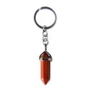 Key Rings Charms Natural Stone Key Rings Keyring Fashion Keyholder Boho Jewelry Car Keychain For Drop Delivery Jewelry Dhpeq