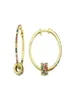 Серьги-кольца с несколькими фианитами, 30 мм, большой гладкий круг, баскетбольная петля Brincos для женщин, ювелирные изделия Oorbellen8241221