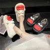 Wikkel slippers vrouwen 104 grappig voor hiel katoenstudenten schattige indoor dikke dikke opgeloste anti-skid waterdichte schoenen mannen 452 65 46163