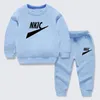 Children's Spring and Autumn Casual Brand LOGO Sportswear for Boys and Girls 1-13 Years Old Printed 2-piece Hoodie Pants Set Girl Clothes