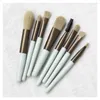 Makeup Brushes 8Pcs Mini Travel Soft Set Portable Eye Shadow Brush Foundation Powder Eyelash Concealer Blush Make Up