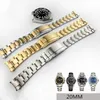 Bracelets de montre Merjust 20mm 316ll Argent Or Bracelet en acier inoxydable pour RX Sous-marin Rôle Sous-marinier Bracelet Bracelet227a