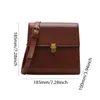 Borse a tracolla Borsa quadrata piccola classica in vera pelle Borsa da donna di marca di lusso Borsa da donna per ascella di tendenza Borsa a tracolla femminile in tinta unita