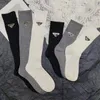 Socks Designer Luxury Letter Triangle Fashion Iron Standard Autumn and Winter Pure Cotton High Tube Socks 4 Par 2024 Weed Elite Branded