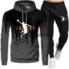 Men's Tracksuits Mens New Men Women Jacket Tracksuit Hoodies Casual Thick Pullover and Long Pant 2-piece Autumn Fleece Jogger Sports Suit X0907rurkB6B0