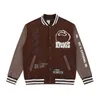 Män kvinnor designer lyx baseball uniform jackor panelerade lapptäcke mens varumärkesjacka vindbrytare kappa utomhus streetwear kläder överdimensionerade apa6732132