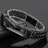 Fahrradkette Herren-Armband für Herren, vergoldetes Edelstahl-Gliederarmband, Herren-Handgelenkarmbänder, Schmuckzubehör, gravierbar, 240226