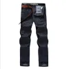 Pants Men's Jeans Pants Workwear Multipockets Military Straight Motorcycle Denim Cargo Pants Men Casual Biker Long Trousers Men Cloth