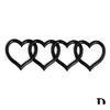 Bilklistermärken Ny bilklistermärke älskar hjärta bakre stam svansmärke märke emblem dekal för ersättningstillbehör v4m3 droppleverans Automo Dheol