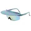 Outdoor Fashion Sunglasses Rimless Siamese Lens Sunshade Sunglasses 2000 Cycling Sports Riding Glasses 2024