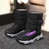 Stövlar pojkar stövlar barn snö stövlar för pojkar sneakers vinter barn skor flickor snö stövlar sport mode nya läder barn skor l2401l2402