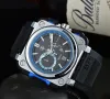 2024 New Bell watch Global Limited Edition Stainless Steel Business Chronograph Ross Luxury Date vCasual Quartz Men's Watch bb02