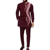 Распродажа Этнической Одежды!!!Bazin Riche, африканские мужские костюмы Boubou Dashiki, комплект из 2 предметов, рубашка с длинными рукавами и брюки, модные лоскутные костюмы с блестками