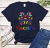 T-Shirts Maestra Professeur Bilingue Maestra Cadeau Manches Courtes Top T-Shirts O Cou Streetwear Mode 100% Coton goth Harajuku Livraison Directe