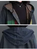 Sweatshirts Oversized Autumn Denim Long Hoodies Trench Coat Women Modis Print Patchwork Ladies Windbreaks Casual Loose Woman Trench 2023