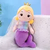 Creative lovely mermaid Stuffed Plush Animals sleeping pillow toy action figure large girl doll wholesale 240307