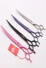 90quot Japan 440C Purple Dragon Professional Dogs Cats Pets Hår Shears Frisör Sessorer Fishbone Curved Cutting Shears AD4277990