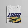 F1 Car Racing Vintage Senna Helmet Tshirt Homme Men Streetwear 4xl 5xl 6xl 100% bawełniana koszula