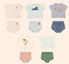 ENKELIBB TC Kids Summer Clothes Set Super Cute Baby Boy and Girl T Shirt Bloomers Outfit For Cotton Outfits 2108044066737