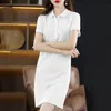 Casual Dresses Womens Short Sleeve Cotton Summer Sports Midi för kvinnor Polo Golf Tennis 230414