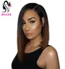 Brun Ombre Cheveux Humains Pleine Perruque de Lacet Vierge Indien Cheveux Asymétrique Court Bob Avant de Lacet Perruque pour Afrique Amérique Women8423394