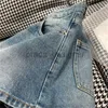 classics Luxury Denim Shorts For Women Designer Letter Badge Pants Fashion High Waist Woman Short Pant Hip hop Streetwear Jeans GW1