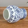 Vasi Jingdezhen Serbatoi di stoccaggio in vaso da tè in porcellana antica blu e bianca