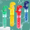 Gry nowatorskie 9pcs/Lot Cartoon Dinosaur Bubble Bąbelki dla dzieci na zewnątrz Interaktywne zabawki automatyczne 230706 Q240307