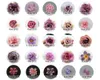 Dekorativa blommor 44st konstgjorda sidenblommahuvuden PLUM PEON ROSE COMBO SET i bulk blandad storlek för DIY -hantverk Floral Wall Party Garland