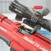 Toys Gun Gun Toys Full Automatic Electric Water Gun High-Tech Water Soaker Guns Stora kapacitet Sommarpool Party Beach Outdoor Toy For Kid Adult 240307