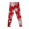 Active Pants Christmas Snowflakes Leggings Women's For Fitness Sports Gym Sportwear Woman Womens