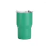 Water Bottles 14oz Portable Cup 304 Stainless Steel Straw Car Mounted Insulation 400ml Ice Cream Keep Cool Summer