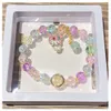 New San Li Ou Box Children's Student Beaded Bracelet Jade Gui Dog Glass Explosive Bead Girl Jewelry