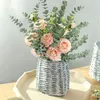 Decorative Flowers 20 Pcs 38 CM Indoor Artificial Eucalyptus Leaves Greenery Stem Faux Branches Floral Home Decor Fake