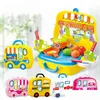 Kitchens & Play Food Wholesale- Mini Children Cooking Pretend Play Suitcase Utensils Kitchen Toys Cosmetic Set Tool For Boys Girl Gift Dhkuc