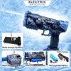 Gun Toys Electric Glock Water Gun Charging Energy Automatic Spray Airsoft Pistol Gun Automatic Water Gun Kids Summer Pool Spela leksaker