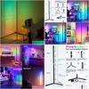 Lampy podłogowe RGB sypialnia LED Atmosfera nocna lampa światła Living Rom wystrój w pomieszczeniach do dekoracji domowej 8705772 DROP DHROG DHROG