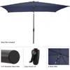 Tents And Shelters Rectangular Patio Umbrella Color Tiki Navy Blue Freight Free Parasol Protractor Umbrellas & Bases For The Beach