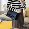 حقيبة الكتف الكلاسيكية رفرف الكتف FATTY FANG 10A Messenger Messenger Designer Crossbody Bags Cowhide Handbag Gold Chain Totes 240315