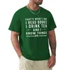 Tanktops voor heren Dat is wat ik doe Boeken lezen Thee drinken Lezers Koffie T-shirt Sneldrogend Grappig T-shirt Zwarte T-shirts voor mannen