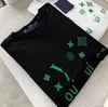 Quality Cotton T-shirt Men Women Letter Printing Green Color O Neck Short-sleeved Tops Summer Loose Half-sleeve T Shirt Unisex 4XL 5XL