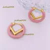 Oorknopjes Dames Oorknopjes Ontwerper Sieraden Gouden oorbellen Cirkel Eenvoudig Voor Heren Luxe Hoops 18K vergulde oorringen Blauw Groen Studs Verloving Modewinkels 2024